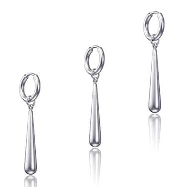 GUIJUEYE 3 Pcs Zoro Earrings One Piece Anime Earrings for Roronoa Zoro Cosplay Stainless Steel Stackable Dangle Earrings for Men Women