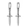 HZMAN Medieval Sword Dangle Drop Earrings for Men Women Stainless Steel Hip Hop Gothic Retro Dagger Hoop Earrings Jewelry Gift