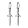 HZMAN Medieval Sword Dangle Drop Earrings for Men Women Stainless Steel Hip Hop Gothic Retro Dagger Hoop Earrings Jewelry Gift