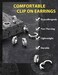 Jstyle 3 Pairs Stainless Steel Mens Womens Hoop Earrings Clip On CZ NonPiercing S