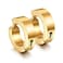 Jstyle Stainless Steel Mens Womens Clip On Earrings Hoop Huggie NonPiercing Hypoallergenic Yellow