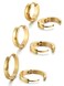 Jstyle Stainless Steel Mens Womens Hoop Earrings Huggie Ear Piercings Hypoallergenic Gold