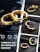 Jstyle Stainless Steel Mens Womens Hoop Earrings Huggie Ear Piercings Hypoallergenic Gold