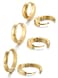 Jstyle Stainless Steel Mens Womens Hoop Earrings Huggie Ear Piercings Hypoallergenic Gold
