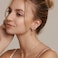LOFITOR Titanium Earrings for Men Women 20G Titanium Steel Flat Back Earrings Stud and Hoop Earring for Sensitive Ears Moonstone Hypoallergenic Cartilage Flatback Stud Earring Silver Plated