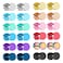NEWITIN 12 Pairs Dot Stud Earrings for Men Faux Gauges Hypoallergenic Ear Tunnel Earring Surgical Steel Screw Flat Back Round Ear Studs for Women