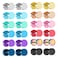 NEWITIN 12 Pairs Dot Stud Earrings for Men Faux Gauges Hypoallergenic Ear Tunnel Earring Surgical Steel Screw Flat Back Round Ear Studs for Women