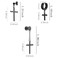 NEWITIN 9 Pairs Cross Earrings for Men Women Stainless Steel Earring Set