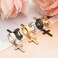 NEWITIN 9 Pairs Cross Earrings for Men Women Stainless Steel Earring Set