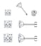 Purbeaut Princess Cut Square CZ Stud Earrings Flat Back Screw Back Small Silver Clear Cubic Zirconia Studs Earrings Set for Women Men Pack of 3 Pairs 3mm 4mm 5mm