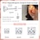 Purbeaut Princess Cut Square CZ Stud Earrings Flat Back Screw Back Small Silver Clear Cubic Zirconia Studs Earrings Set for Women Men Pack of 3 Pairs 3mm 4mm 5mm