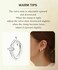Gemtastic Silver Flat Back Stud Earrings Set Surgical Stainless Steel Dainty Cartilage Earring Pack for Women Men