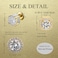 Orglace Stud Earrings for Men18K White Gold Plated Round Square Cubic Zirconia Hypoallergenic Studs Earrings Set for Women 3 PairsABC Gold