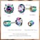 VOLUKA Titanium Earrings for Sensitive Ears 1 Pairs Screw Back Hypoallergenic Surgical Grade Titanium Cubic Zirconia Stud Earrings for Women Men Green