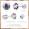 VOLUKA Titanium Earrings for Sensitive Ears 1 Pairs Screw Back Hypoallergenic Surgical Grade Titanium Cubic Zirconia Stud Earrings for Women Men White