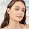 VOLUKA Titanium Earrings for Sensitive Ears 1 Pairs Screw Back Hypoallergenic Surgical Grade Titanium Cubic Zirconia Stud Earrings for Women Men White