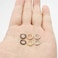 EACHLP Gold Silver Black Plating Endless Cartilage Hoops 7MM Tiny Sleeper Thin Hoop Earrings for BoyGirl 20G Nose Rings Helix Septum Daith Lobe Lip Tragus Nipple Snug Second Third Hole Body Piercing J