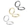 EACHLP Gold Silver Black Plating Endless Cartilage Hoops 7MM Tiny Sleeper Thin Hoop Earrings for BoyGirl 20G Nose Rings Helix Septum Daith Lobe Lip Tragus Nipple Snug Second Third Hole Body Piercing J
