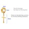 CCBFY Nonpierced Earrings Set for Men Women Cross Titanium Steel Hoop Dangle Clip On Earring Gold