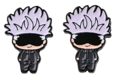 Pinstant Satoru Gojo Jujutsu Kaisen Anime Manga Stud Earrings Ear Rings Cute Kawaii Cosplay