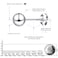 EVERU 925 Sterling Silver Ball Stud Earrings Available in 3mm10mmClassic Round Ball Studs Hypoallergenic Jewelry 3mm