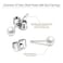 Charisma 5mm Composite Pearl Stud Earrings Round Ball Pearls Hypoallergenic 12 Pairs Imitation Pearl Earrings Set for Women