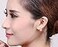 Infinite U 925 Sterling Silver Austria Crystal Pave Disco Ball Studs Earrings for Women Double Sided stud