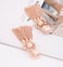 MOLOCH Bohemian Tassel Chandelier Dangle Earring For Women Clip On Earrings Long Drop Statement Earrings rose gold