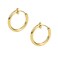 Amoina Clip On Hoop Earrings for Women Silver and GoldTone Brass Spring Hoops for NonPierced Ears