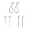HZMAN 3Pair Clip on Earrings for Women Non Pierced Silver Long TasselTeardrop Crystal Cubic Zirconia Dangle Drop Earring Party Wedding Jewelry Gift