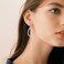 HZMAN 3Pair Clip on Earrings for Women Non Pierced Silver Long TasselTeardrop Crystal Cubic Zirconia Dangle Drop Earring Party Wedding Jewelry Gift