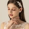 Jstyle 4 Pairs Silver Clip on Earrings for Women Elegant Rhinestone Clip on Earrings Dangle Drop for Brides Bridesmaids Non Pierced Earrings SetClip Stud and Dangle Earrings Style