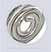 Hilufiet Keloids Pressure Acupressure Clip Earrings Nonpierced Stainless Steel Spiral Earrings 4pairsBlackSilver