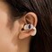 LCSDDWAS Butterfly Rhinestone for Clip on Earbuds Open Ear Removable Ear Accessories Exquisite DIY Decoration E