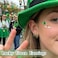 Poxtex St Patricks Day Earrings Gold Green Earrings Set for Women Small Huggie Hoop Stack Cartilage Earring for Multiple PiercingGreen Clip On Jewelry for Women