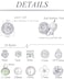 Tornito 10 Pairs Clip on Stud Earrings Non Pierced Teardrop Round Square CZ Pearl Twist Knot Flower Clip on Earrings for Women Silver Tone