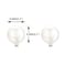 YOQUCOL 8mm Simulated Freshwater Pearl Clip On Earrings Not Pierced Elegant Stud Jewelry For Women