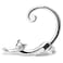 Caiyao 3Pcs Black Gold Silver Vintage Punk Long Cat Tail Around Ear Earrings Cartoon Animals Pet Cat Ear Cuff Clawer Bowed Cat Ear Clip for Women B silver
