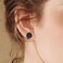 FLYUN 12MM Pressure Earrings for Keloids Keloid Earrings Pressure Clip On Earring Ear Cuff Stainless Steel Nonpierced Earrings 12MMSilverBlack