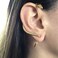 Taichell Gothic Gold Snake Shape Earrings Punk Stud Snake Cuff Earring for Women