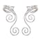 OwMell Handmade Ear Cuff Earrings Elf Ear Cuffs No Piercing Hypoallergenic Simple Rolled Earrings Fantasy Costume for Party Wearing Silver