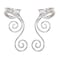 OwMell Handmade Ear Cuff Earrings Elf Ear Cuffs No Piercing Hypoallergenic Simple Rolled Earrings Fantasy Costume for Party Wearing Silver
