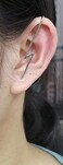 NewZenro Minimalist Long Lightning Bolt Ear Cuff Wrap Hook Crawler Climber 925 Sterling Silver Catilage Earrings for Women Fashion Simple Personalized Punk Unique Geometric Piercing Gifts Silver