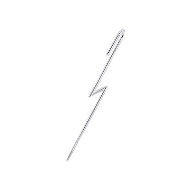NewZenro Minimalist Long Lightning Bolt Ear Cuff Wrap Hook Crawler Climber 925 Sterling Silver Catilage Earrings for Women Fashion Simple Personalized Punk Unique Geometric Piercing Gifts Silver