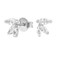 PAVOI 14K White Gold Plated Constellation Ear Climbers 3 Stone Ear Crawler Earrings for Women