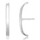 espere Rhodium Plated Sterling Silver Suspension Hoop Earring Ear Suspender Minimalist Ear Cuff Rose Gold Wrap Hoop Silver Huggie Earring