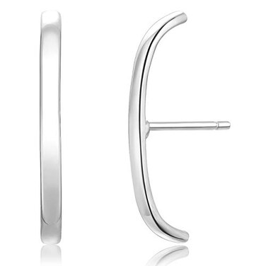 espere Rhodium Plated Sterling Silver Suspension Hoop Earring Ear Suspender Minimalist Ear Cuff Rose Gold Wrap Hoop Silver Huggie Earring
