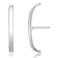 espere Rhodium Plated Sterling Silver Suspension Hoop Earring Ear Suspender Minimalist Ear Cuff Rose Gold Wrap Hoop Silver Huggie Earring