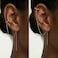 SLUYNZ 925 Sterling Silver Cuff Chain Earrings Wrap Tassel Earrings for Women Crawler Earrings rose gold