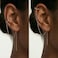 SLUYNZ 925 Sterling Silver Cuff Chain Earrings Wrap Tassel Earrings for Women Crawler Earrings rose gold